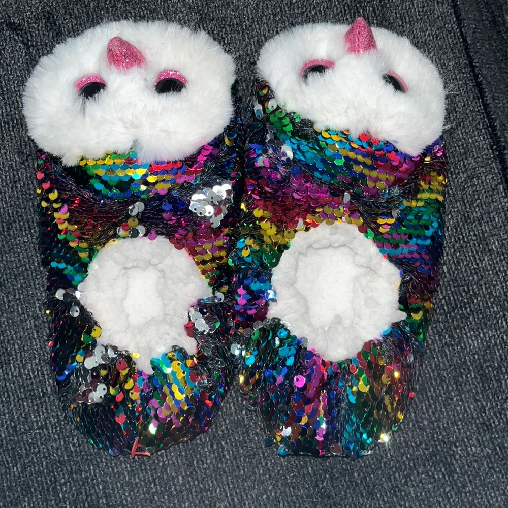 TY Owl Sequin Slippers